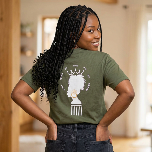 Don't Touch My Hair It's My Crown Dreadlock Queen Signature T-shirt