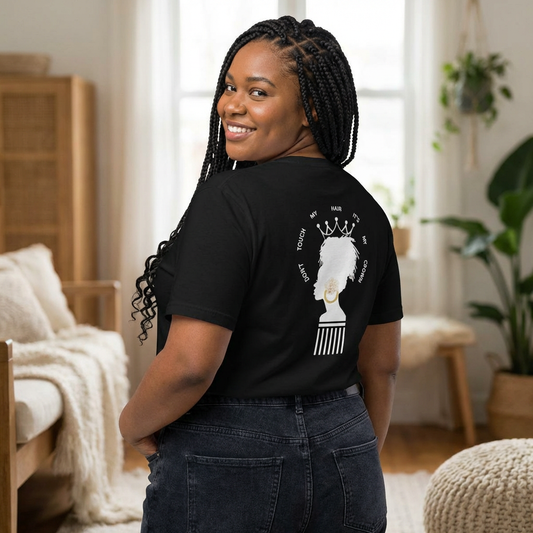 Don't Touch My Hair It's My Crown T-Shirt Dreadlock Queen Statement T-shirt