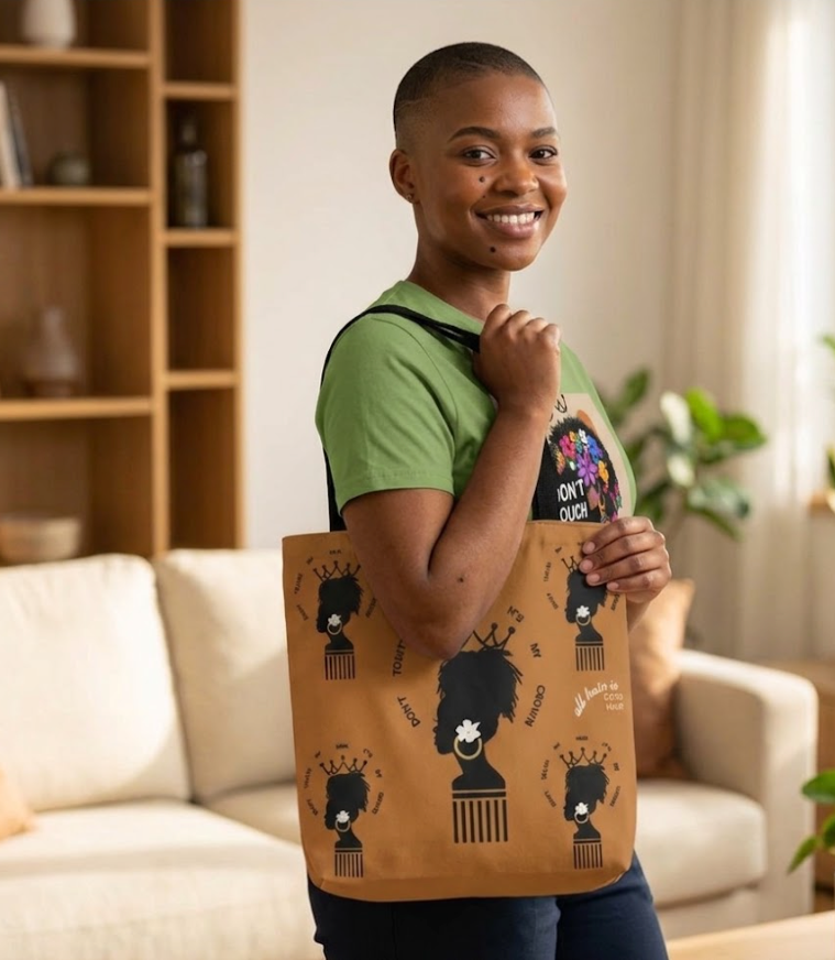 Don't Touch My Hair It's My Crown Dreadlock Queen Tote Bag