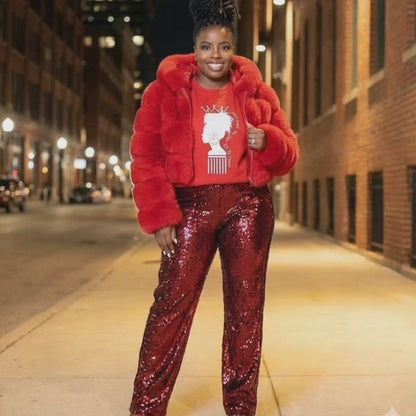 Locs Queen Crown Crewneck Sweatshirt